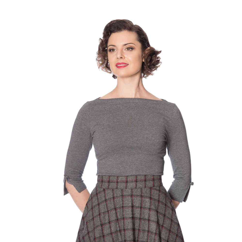 Dancing Days - OONAGH BASIC Longsleeve top - Grijs